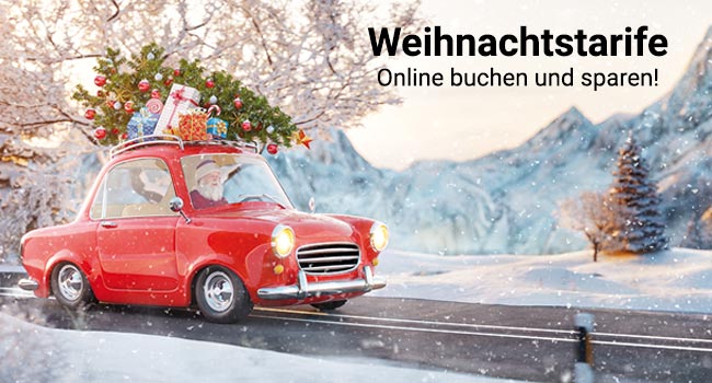 Weihnachtstrafife - jetzt online buchen und sparen